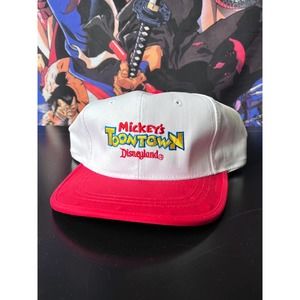 Vintage Disney Toontown Rare Hat Flip Brim Diorama Cap